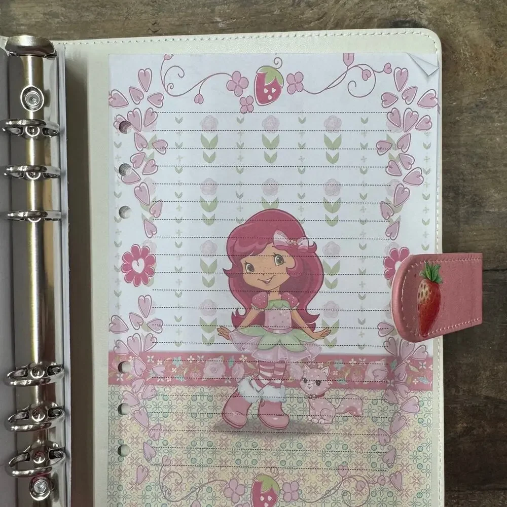 Strawberry Shortcake A5 Binder w/ matching paper